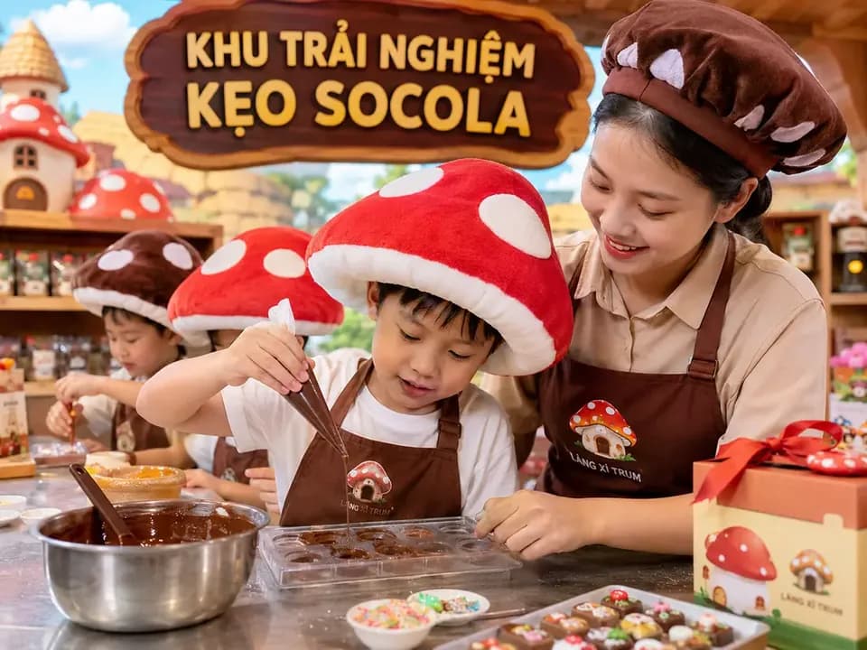 Kẹo socola & kẹo bông gòn