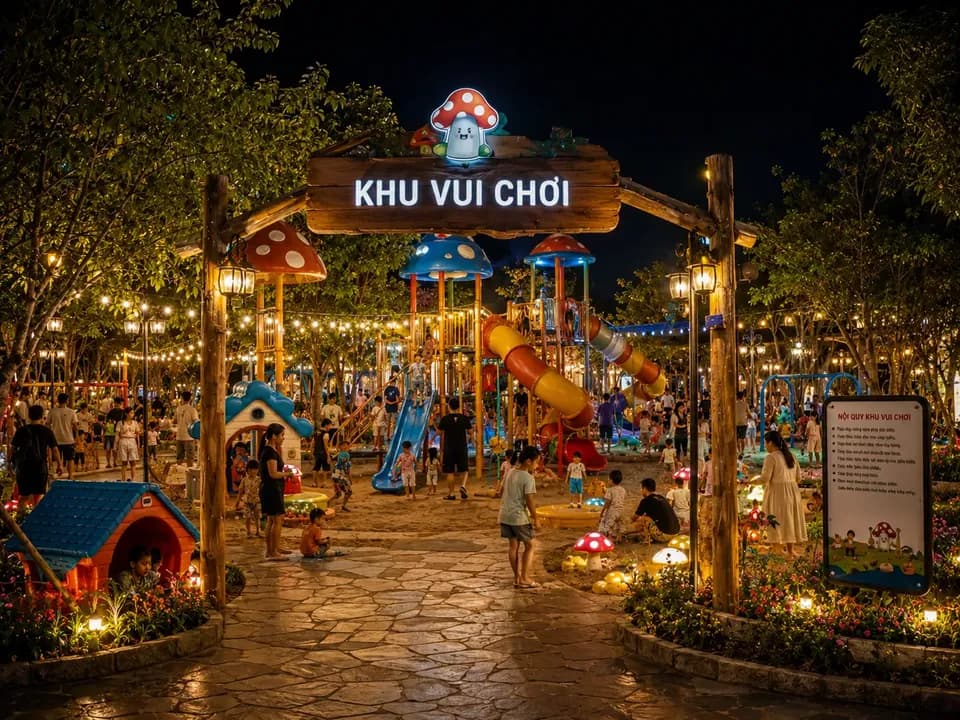 Làng Xì Trum – Lưu trú Nhà Nấm (glamping)
